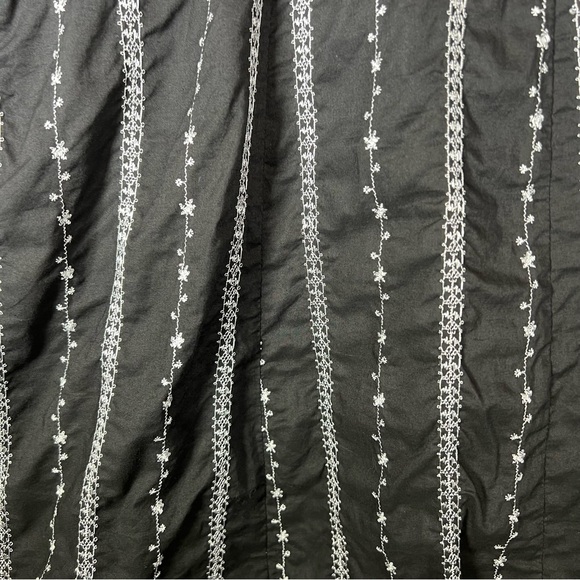 VTG Rabbit Rabbit Rabbit Designs Ruffle Floral Embroidered Fit & Flare Dress 12 - Picture 9 of 14